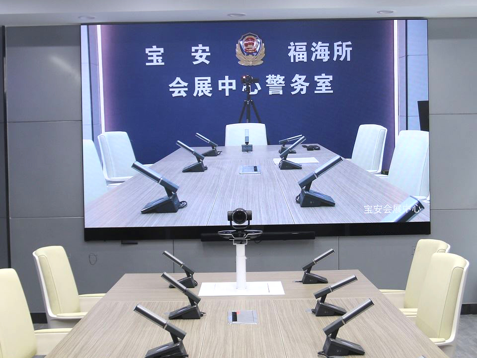 深圳福海会展中心警务室led显示屏
